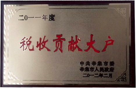 2011年度税收贡献大户